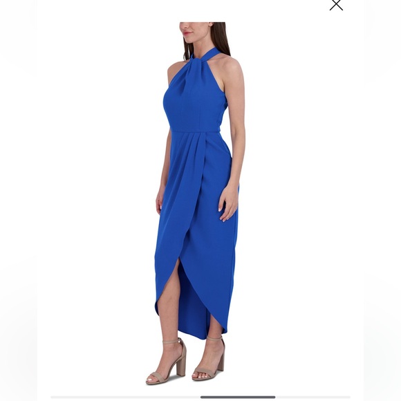 Julia Jordan Blue Halter Neck Dress- EUC - Picture 8 of 8